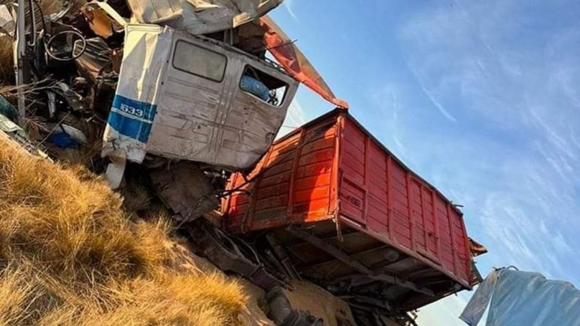 En Un Brutal Choque Entre Dos Camiones Falleci Una Mujer De A Os